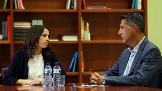 Inés Arrimadas y Xavier García Albiol